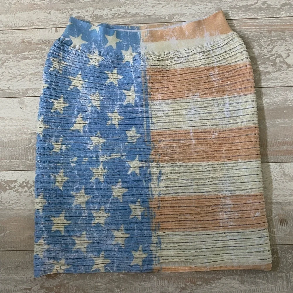USA Flag Inspired Skirt Super Cute One Size in Very Good Preowned Condition